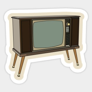 Television cartoon illustration Sticker